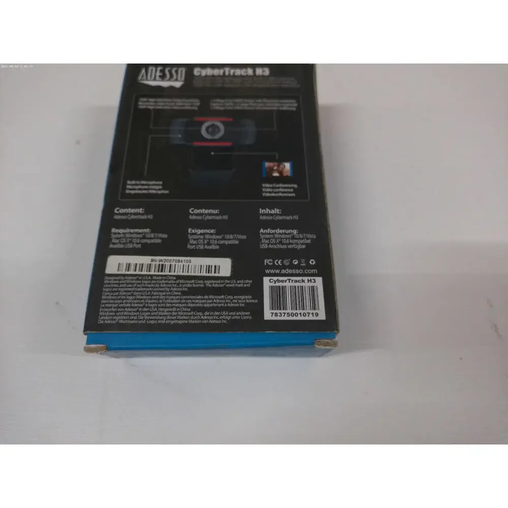 Adesso CyberTrack H3 720P HD USB Webcam w/ Built in Microphone FREE S/H
